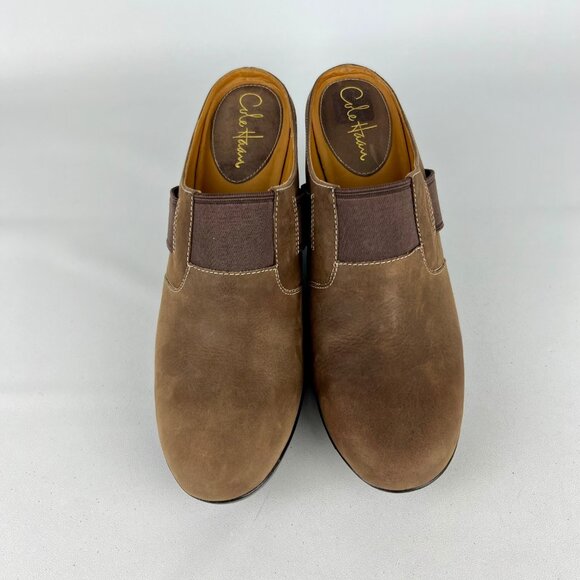 Cole Haan Womens Air Sara Mules Clogs Brown AirNike Wedge Comfort Shoes size 10 - Picture 2 of 16